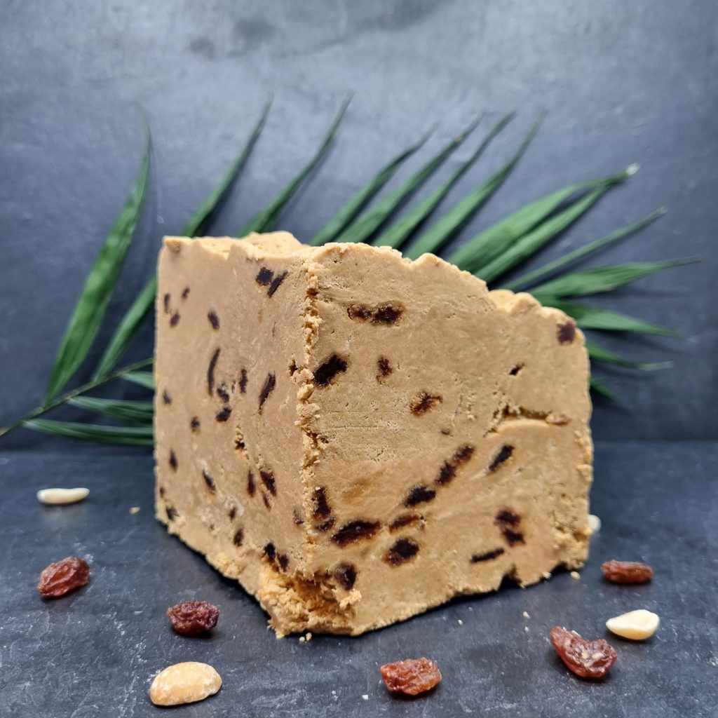 Peanut halva with raisins. Gourmet Market
